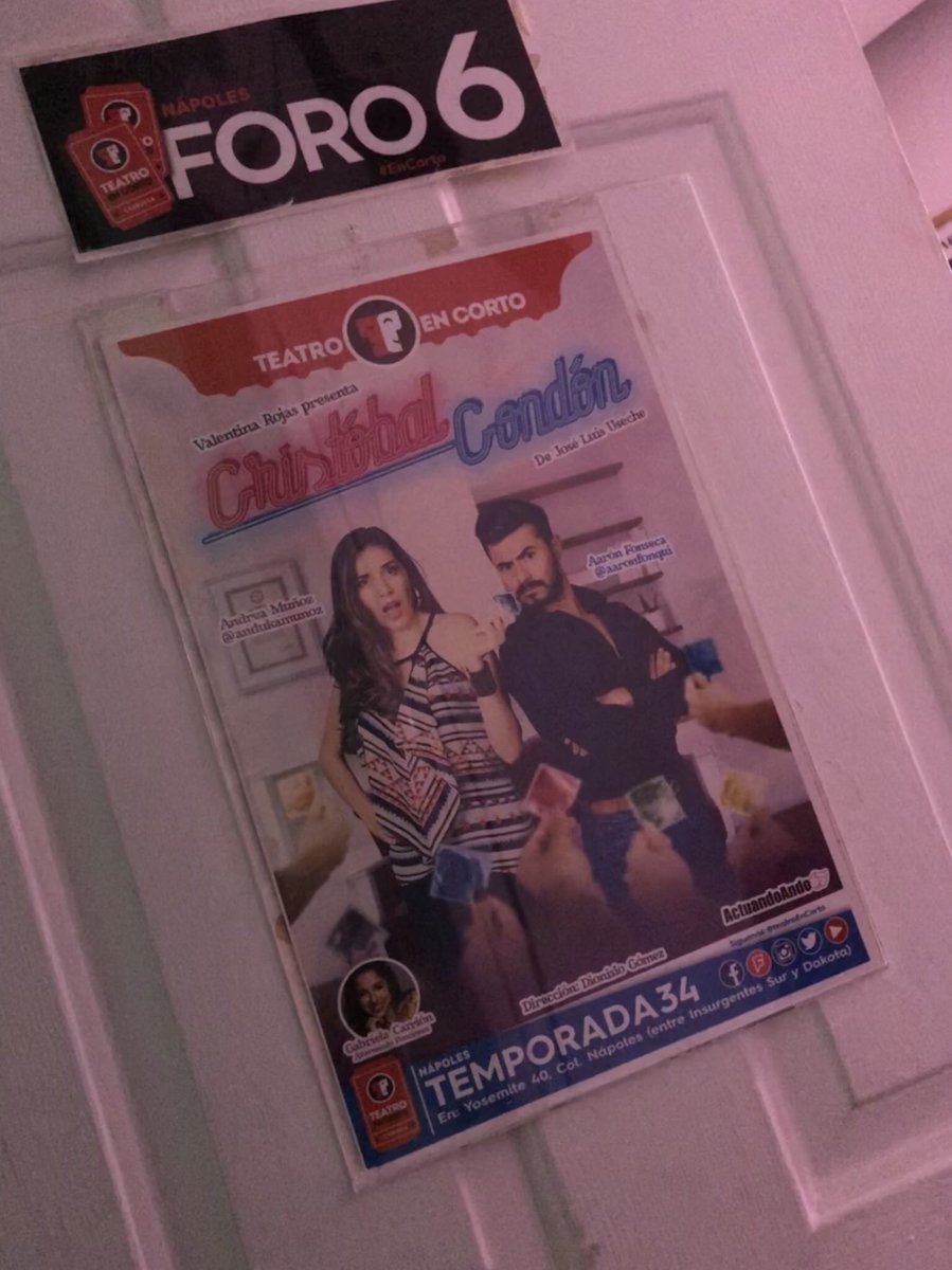 rogequique's tweet photo. Hoy me tocó ver #CristóbalCondón en @TeatroEnCorto. Es una obra que tiene todo, comedia, drama, misterio y thriller, wow muy buena obra y grandes actuaciones como la de @aaron_fonseca_  muy buena obra. 👏🏼👏🏼👏🏼👏🏼 https://t.co/TkUemqYjQq