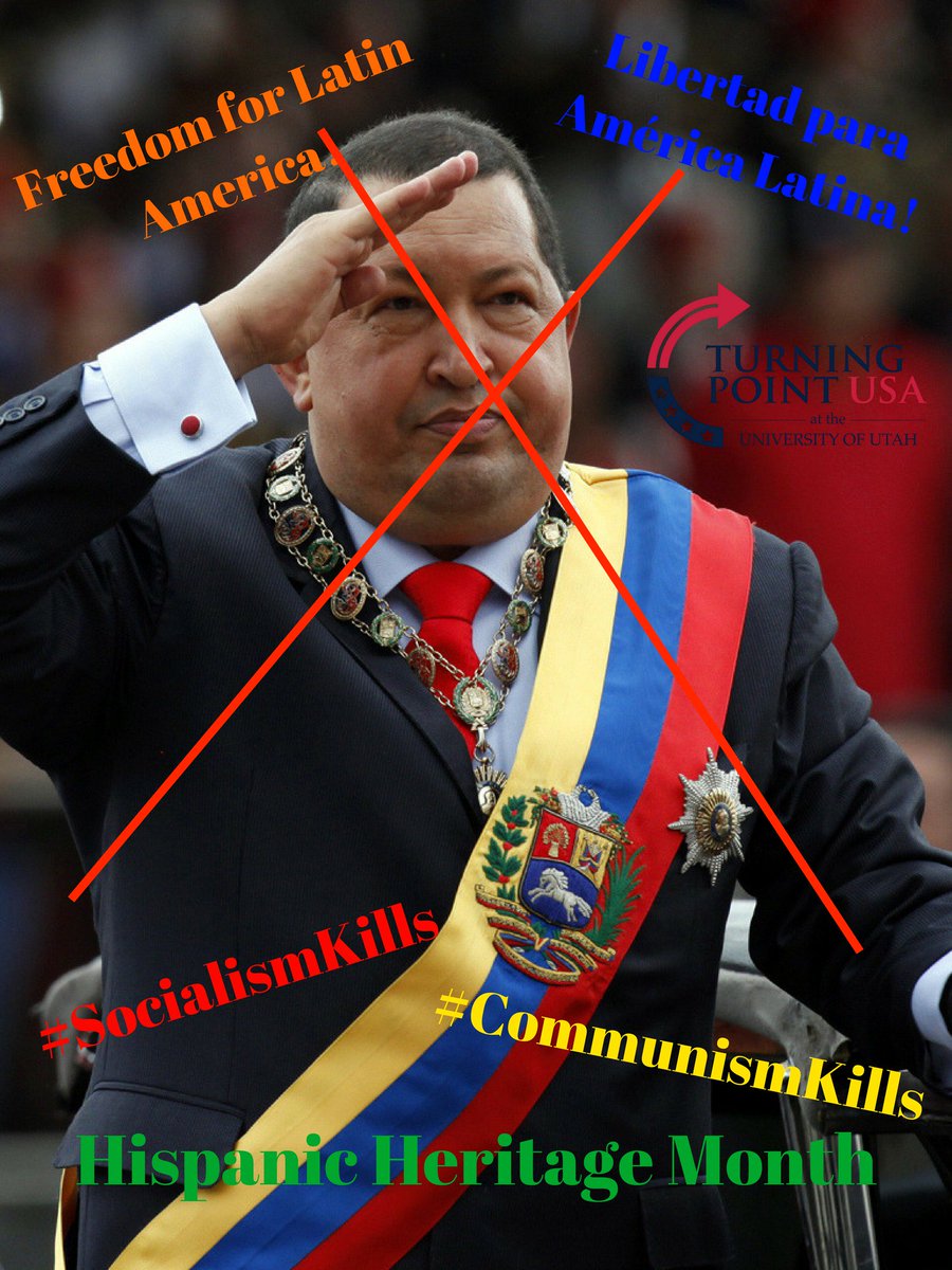tpusautah's tweet photo. Not only do we want to fight for our freedoms in the United States, but even those in other countries. Socialism and communism DO kill. We have heard the stories that have escaped, especially in Latin America. Freedom for all! #SocialismSucks #BigGovSucks #HispanicHeritageMonth https://t.co/WVub2WgmMx