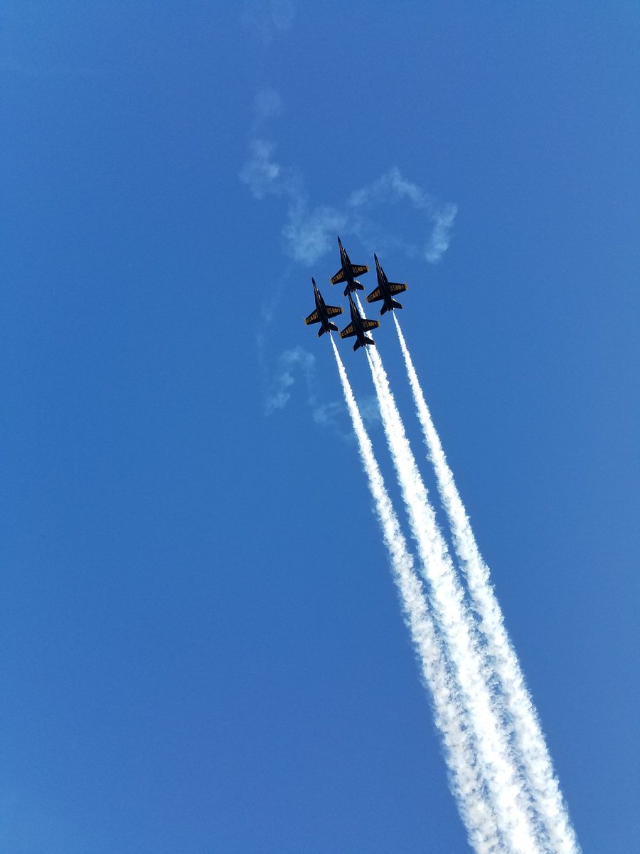 debk132's tweet photo. On my days off, I do outdoorsy things. This time I went to fleet week for the airshow! It was amazing! #FleetWeekSF #BlueAngels #navyleapfrogs #paradeofships #aquaticpark https://t.co/L7cj5vVVF1