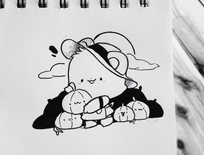 Day 5 #inktober farmer cat 