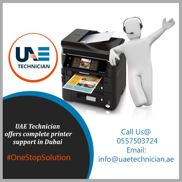 UaeTechnician's tweet photo. Printer Support Service for all manufacturers (Canon, HP, Brother, etc.) at your door step Dubai. Dial our helpline number 600 544 549 #OneStopSolution #UAETechnician #PrinterRepairServiceDubai https://t.co/flpMwXe0sc