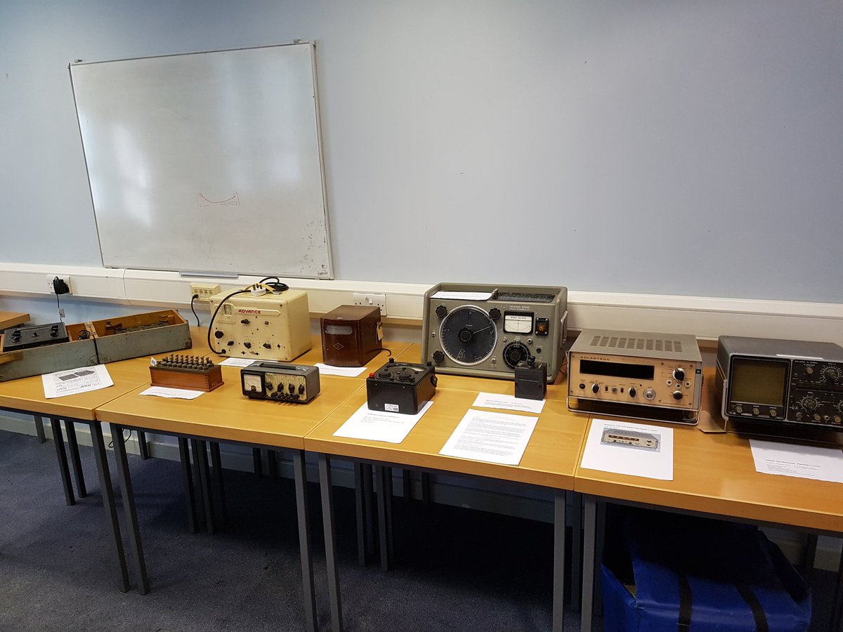 Silicon1414's tweet photo. Some of the exhibits from @MoCBurntisland set up @IMNS_UoE for the @SchoolOfEng_UoE #Engineering150 Alumni Weekend in #Edinburgh. https://t.co/0UzUG35x2V
