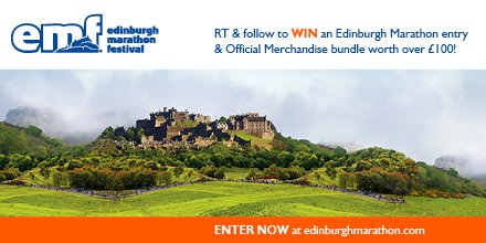 RT this &amp; follow @MrHairyHaggis to be in the Sunday 7th October draw to be 1 of 3 winners of FREE entry into the 2019 Edinburgh Marathon &amp; an official EMF Merchandise Bundle worth over £100.  Amazing prize! Good luck. #ukrunchat