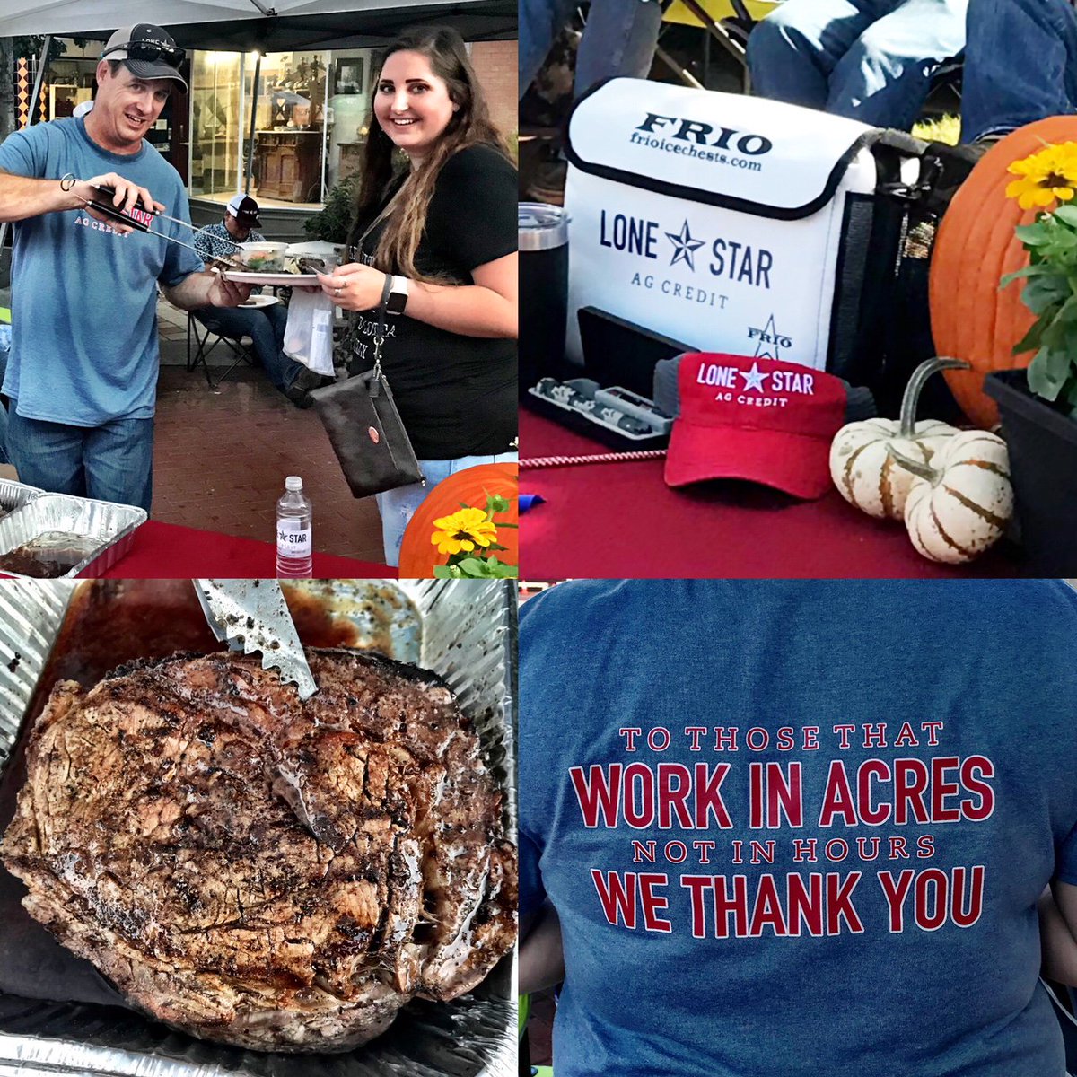 AgTrust_FC's tweet image. We had such a good time at the Cattleman&apos;s Classic &amp;amp; Ribeye Roundup in Sulphur Springs benefiting the Northeast Texas Beef Improvement Organization (NETBIO). We grilled some mouth-watering ribeye steaks! You just can’t beat Texas beef! #NETBIO #TexasBeef