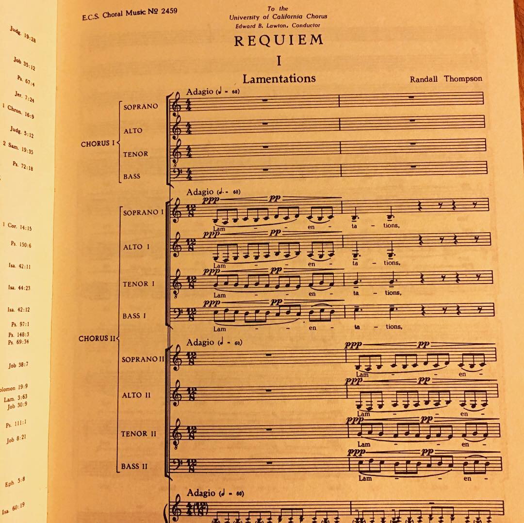 daviddas's tweet photo. Bedtime reading. #RandallThompson #choir #acappella https://t.co/kgjJJO53Ow
