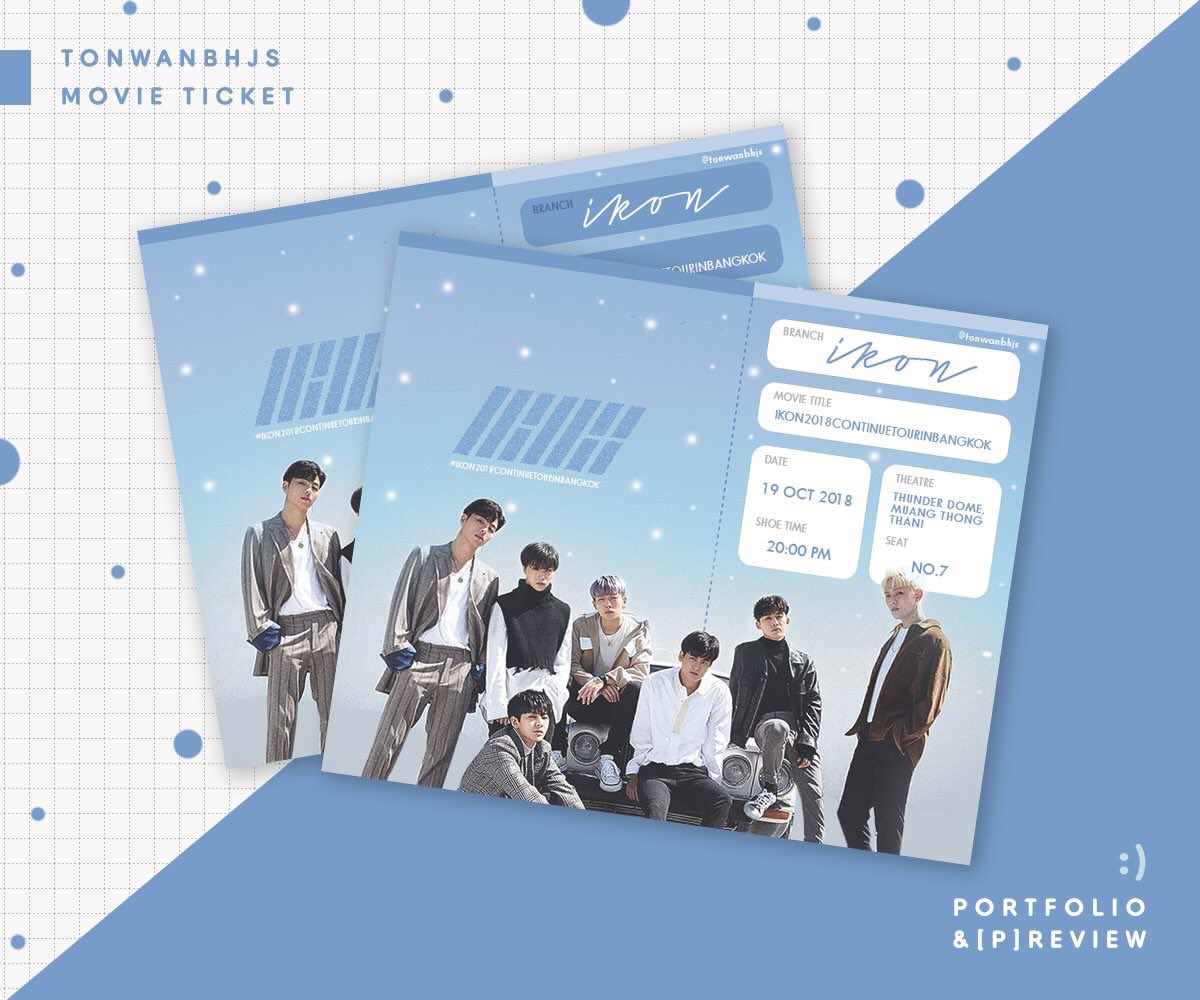 1TO3CHEEZZ's tweet photo. ,movie ticket -

🍭

k.@tonwanbhjs 

#1TO3CHEEZZ #1TO3CHEEZZxREVIEW 
#BYBW___
#รับออกแบบ #ตั๋วหนัง #movieticket 

☁️

ติดตามกิจกรรม giveaway ได้ที่ @tonwanbhjs #IKON2018CONTINUETOURinBANGKOK #ikon https://t.co/57nMXODdhW