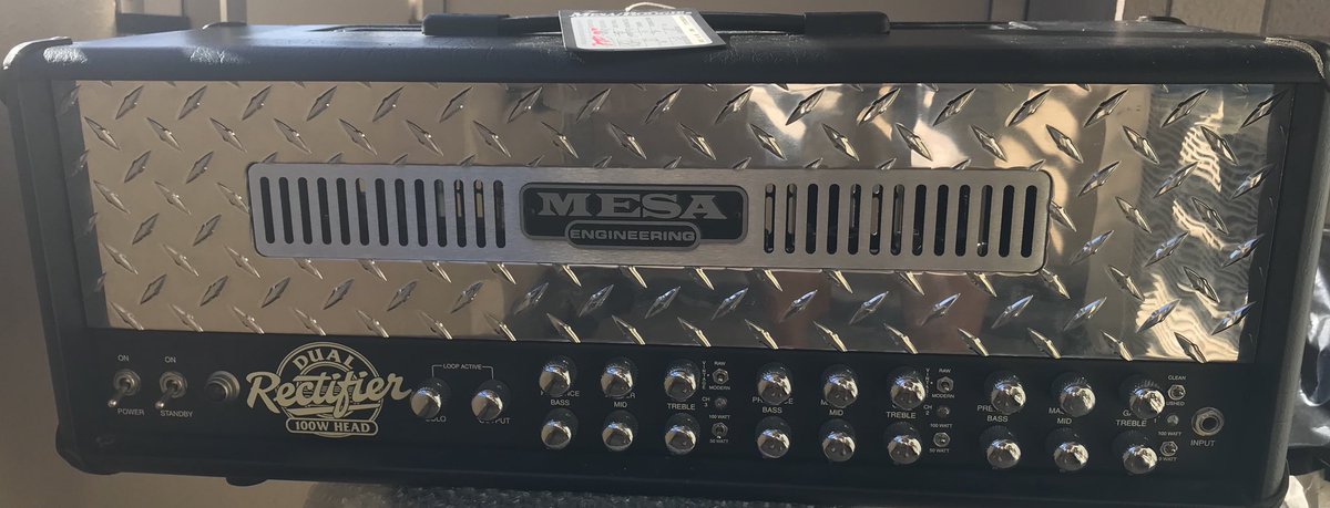 bestband2016's tweet image. Mesa/Boogie／DUAL RECTIFIER 100W HEAD開封の儀（＾Ｏ＾）ケーブルは付属しないのでD-Tuneケーブルを別途購入！#mesaboogie #dualrectifier #amp #かなみんちょアンプ