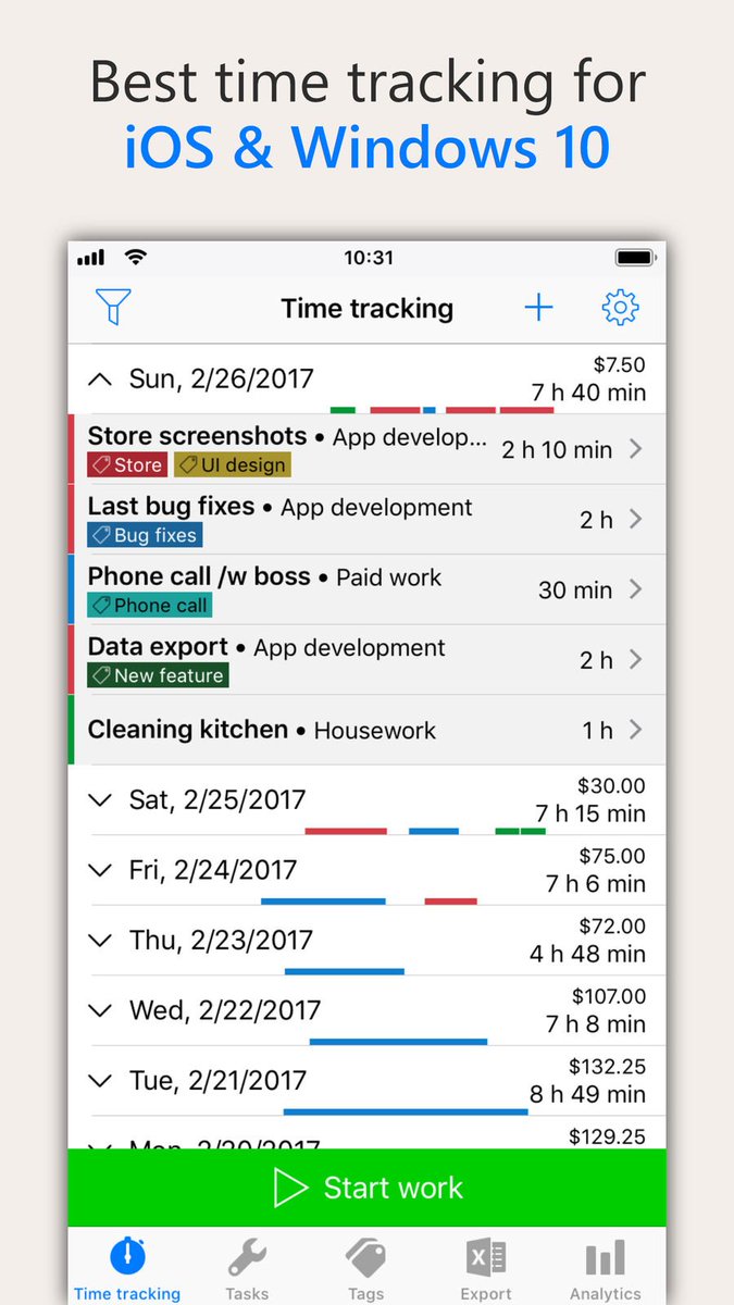 tipartl's tweet image. #WorkingHours for #iOS is finally done and ready to download! 📲 Including all the features you know from the Windows or Android version like Cloud sync or geofencing. Hope you&apos;ll like it! 🙂 itunes.apple.com/de/app/working…