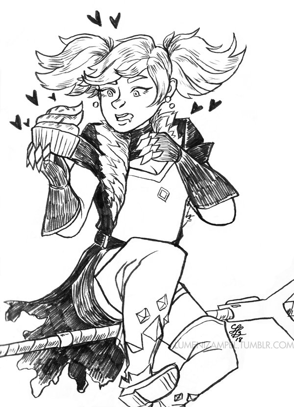lumenizampel's tweet photo. INKTOBER WEEK 1, DAYS 5-7
day 5: runaway
day 6: drooling
day 7: sunshine
#inktober #inktober2018 #graphinktober2018 #graphinktober #paladins #paladinsart https://t.co/CDRBXpf48G