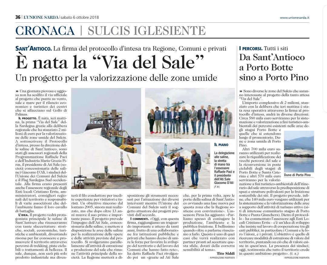 Un bel progetto di sviluppo delle zone umide #viadelsale #sulcisiglesiente #cooperazione #pisteciclabili #pianosulcis #turismo #slow #portopino #sardegna