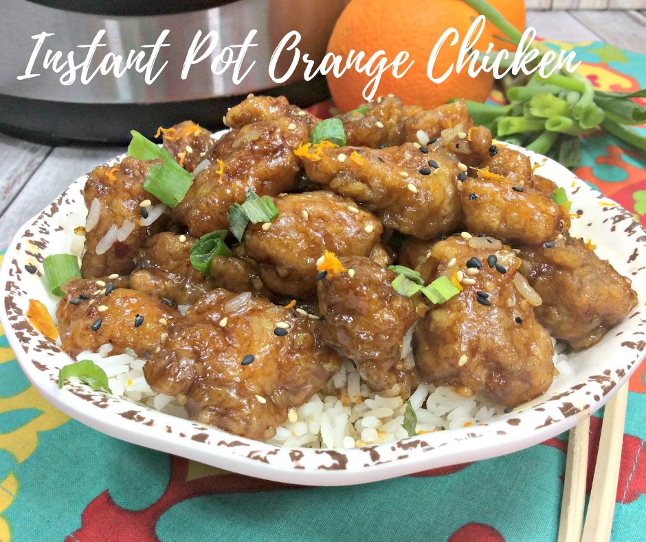 LuMom23's tweet photo. New Instant Pot Recipe up on the blog; IP Orange Chicken @LoveOnAPlateCA https://t.co/hDKLEY9ori