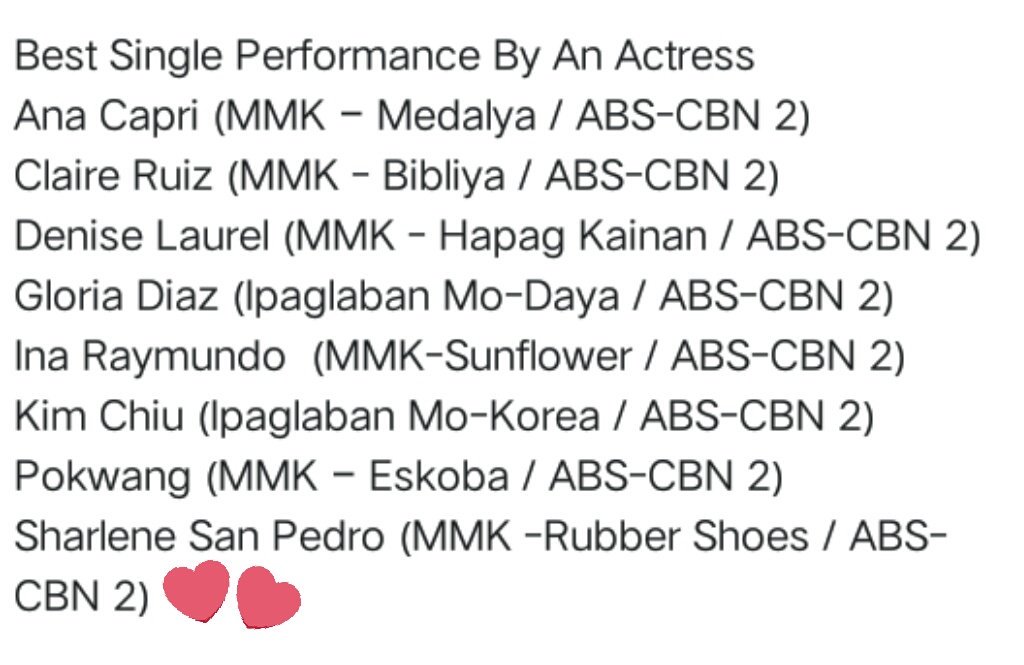 yeppeunsjh's tweet photo. #SharleneSanPedro HAS BEEN NOMINATED FOR #32ndPMPCStarAwardsforTV
: BEST SINGLE PERFORMANCE BY AN ACTRESS 🏆 

Being one of the nominees is already an achievement.Thankyou,PMPC!✨

You always make us proud @shar_sanpedro .Continue to hone your craft with a passionate heart.❤️ https://t.co/TDiqQXiFIz