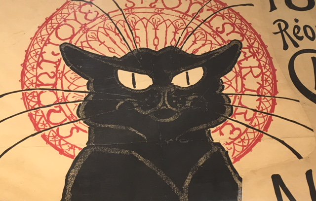 Christopher Baker A Detail From Steinlen S Cabaret Du Chat Noir One Of The Stunning Posters In The Pin Ups Toulouse Lautrec The Art Of Celebrity Exhibition That Opens At The Scottish