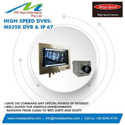 mvasiasingapore's tweet image. #MVAsia
#MegaSpeed #HighSpeed MS35K DVR &amp;amp; IP 67
- Save on command any special points of interest 
- Well suited for many various environments ranging from clean to wet, dirty and dusty
Know More - goo.gl/VbAVg4  
Email: info@mvasiaonline.com | Call Us: +65 62484745