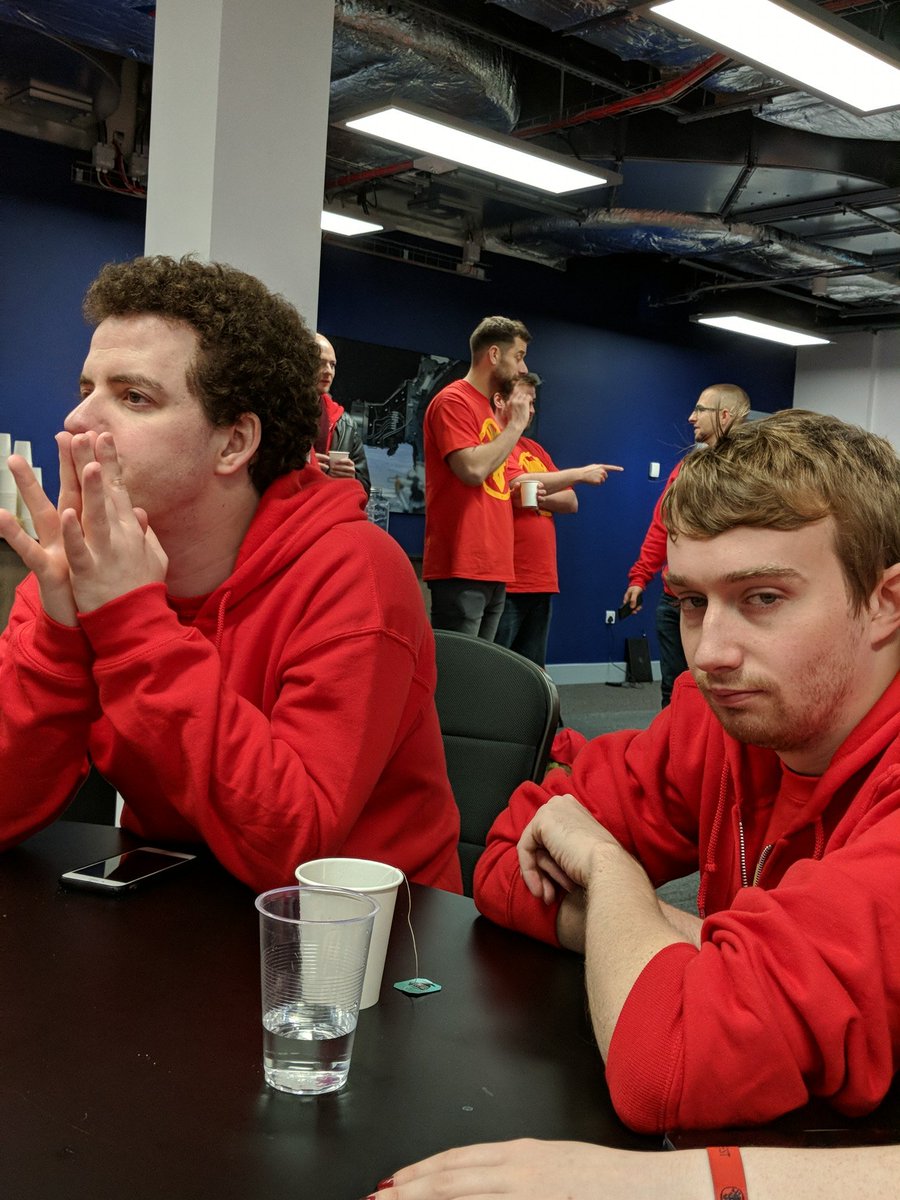 JagexVulcan's tweet image. Mod Titus isn&apos;t a morning person. Don&apos;t worry, he&apos;s on the coffee and ready for the big day #RuneFest2018 #finalCheck