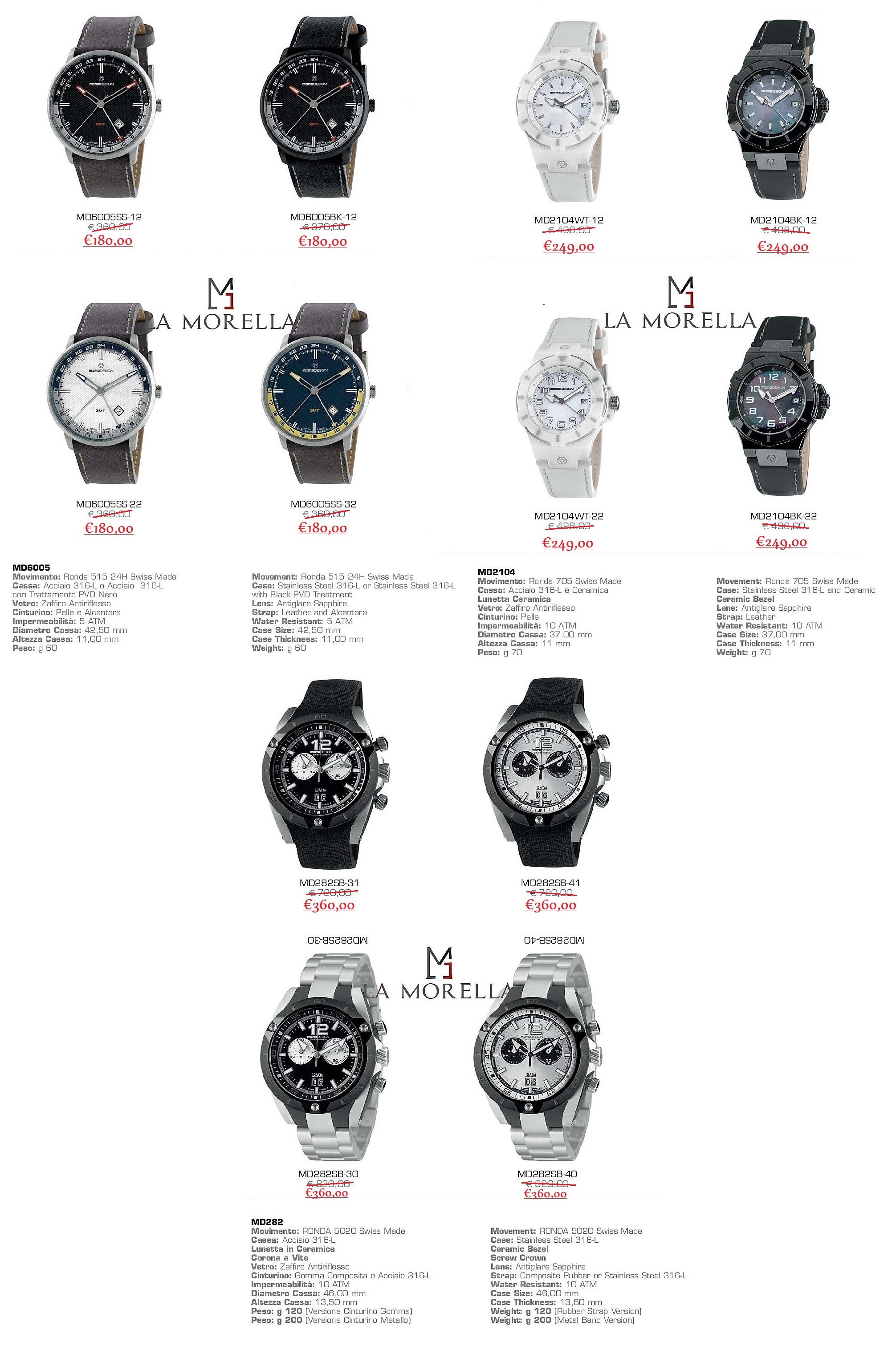 La morella orologi secondo polso best sale