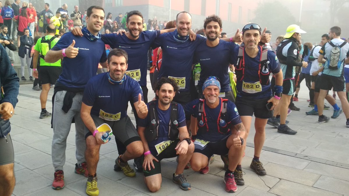 lauram600's tweet photo. Equipazo!Hoy estos valientes unen sus fuerzas por una buena causa, la lucha contra el cáncer. La victoria es de todos! #SomosResponsablesWk @WoltersKluwerEs @OncolligaCAT #Oncotrail18 https://t.co/D8ckoVmxcq