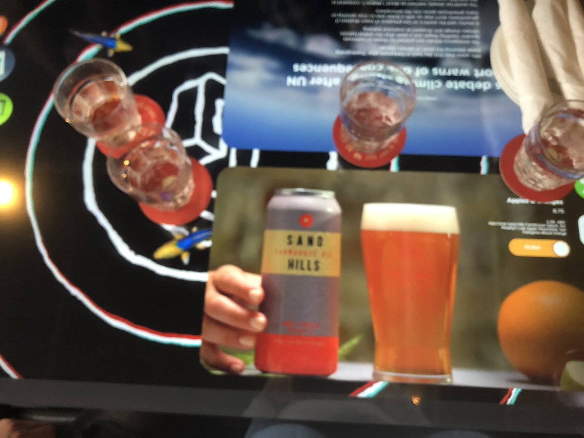 erinboston74's tweet image. innovate and creative way to order dinner @Graffitimarket in Kitchener with the family #interactivetable #