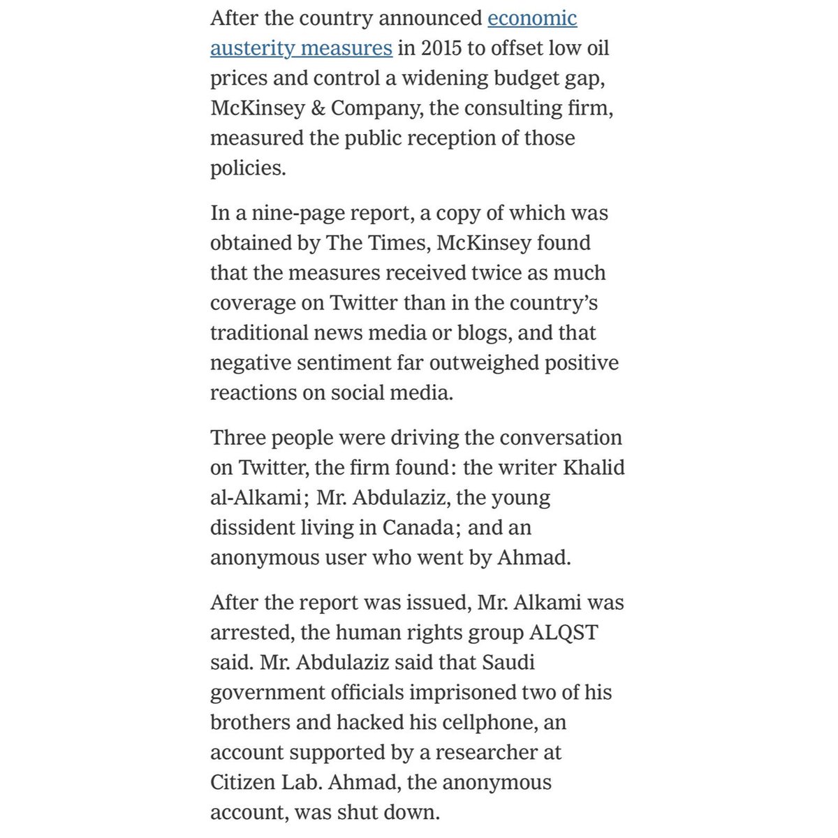 Saudi government targeted dissidents after McKinsey report Saudi government targeted dissidents after McKinsey report new pics Saudi government targeted dissidents after McKinsey report Saudi government targeted dissidents after McKinsey report new images