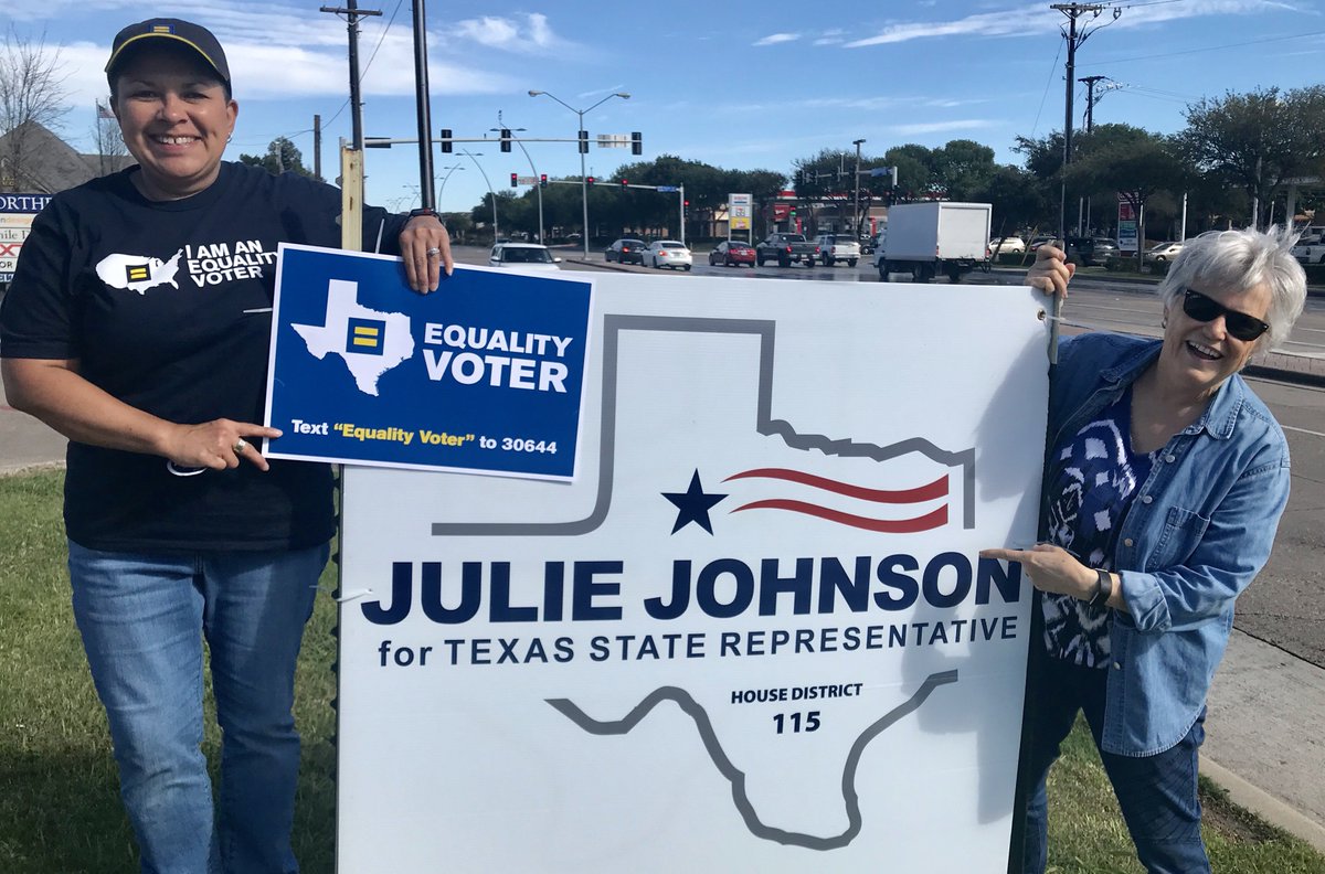 HRC on the ground in Dallas, Texas to turn out the vote.