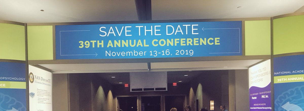 What a great @NANneuropsych Conference here in the great city of #NOLA! #NANinNOLA #NANConference                                      See you next year in San Diego Cali for #NANDiego #NANConference2019
