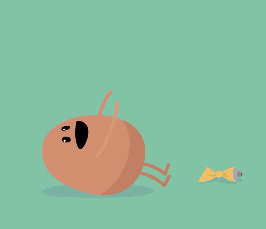 Mmm, delicious superglue! Uh-oh... appstore.com/dumbwaystodie