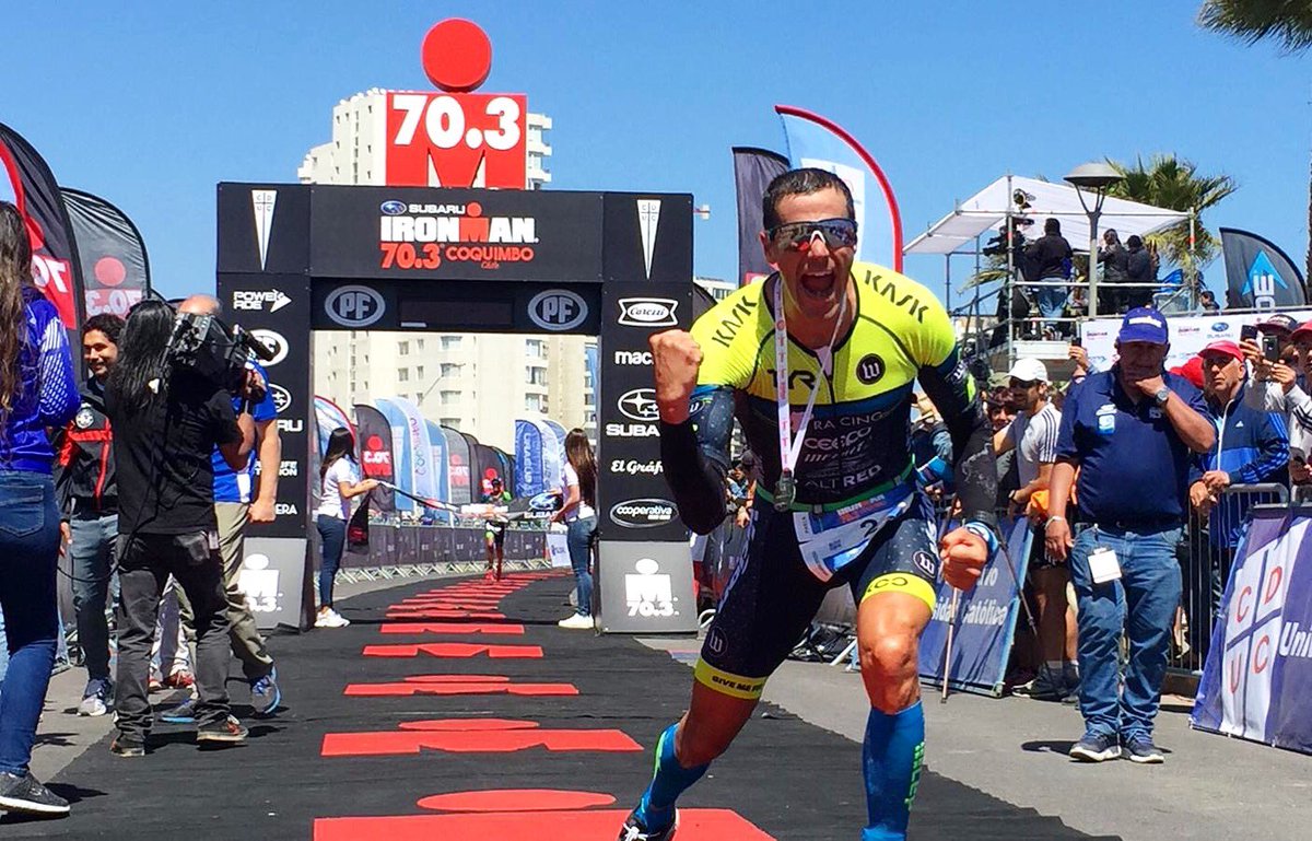 BOOM!! <a href="/Andy_Potts/">Andy Potts</a> follows up his 8th place finish at #IMKona with a dominating victory at #IM703Coquimbo one week later! #legend