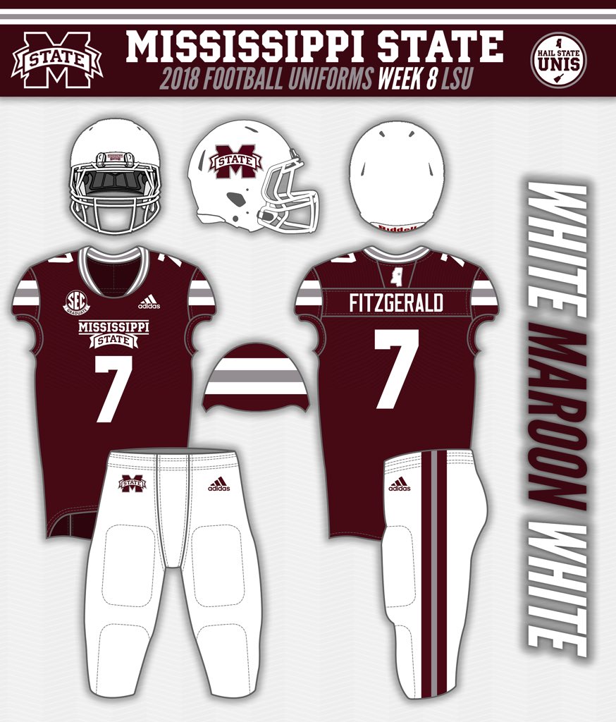 Mississippi State vs LSU Uniform Preview / Twitter
