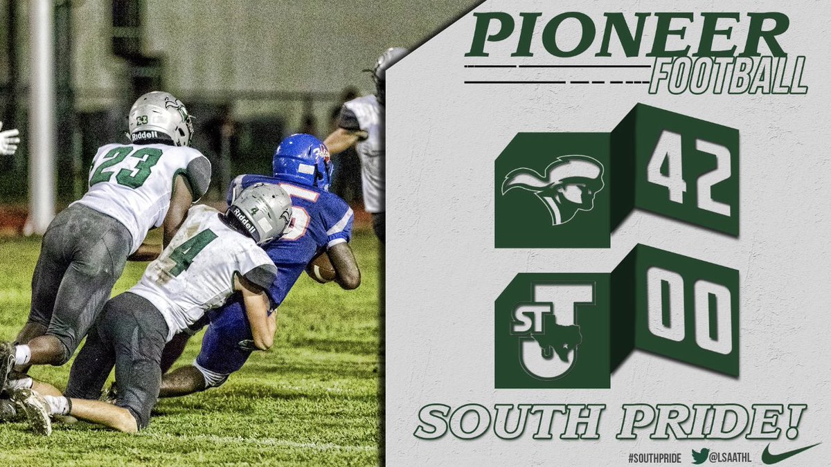 SouthFootball24's tweet image. Road statement made by Pioneer Football last night. Got after it from the get go in dominating fashion that leaves South now 2-0 in district and 6-1 overall. We keep it rolling next week at home vs Westbury #4Him #SouthPride
