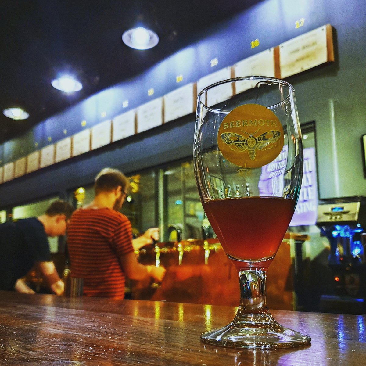 CafeBeermoth's tweet photo. Sour Peaches from @AlvinneBrewery is back on! A favourite over #IMBC18, and tasting every bit as good as then!👍 https://t.co/41o7RHkTe8