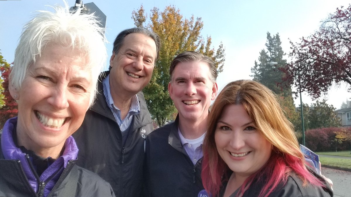 TriciaBarker49's tweet photo. Knock knock! Out reminding everyone to get moving and vote for the @NPAVancouver team. #vanelxn18 #voteOct20 #NPA @CaseyCrawfordPB @JohnCCoupar https://t.co/ksjJNwmdrd