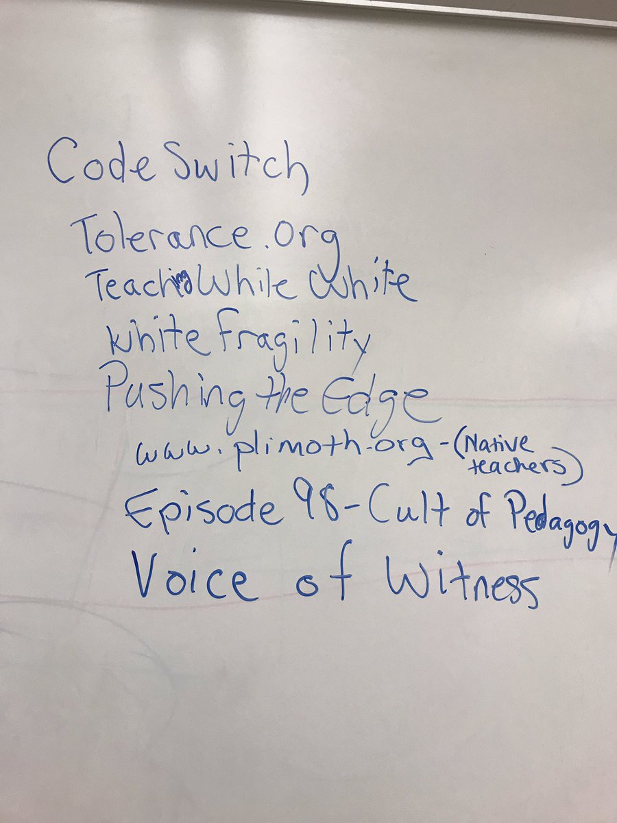 JKarabinas's tweet photo. Some resources for us to continue learning and doing this work: #edcampseacoast https://t.co/mnJcKQgIrh