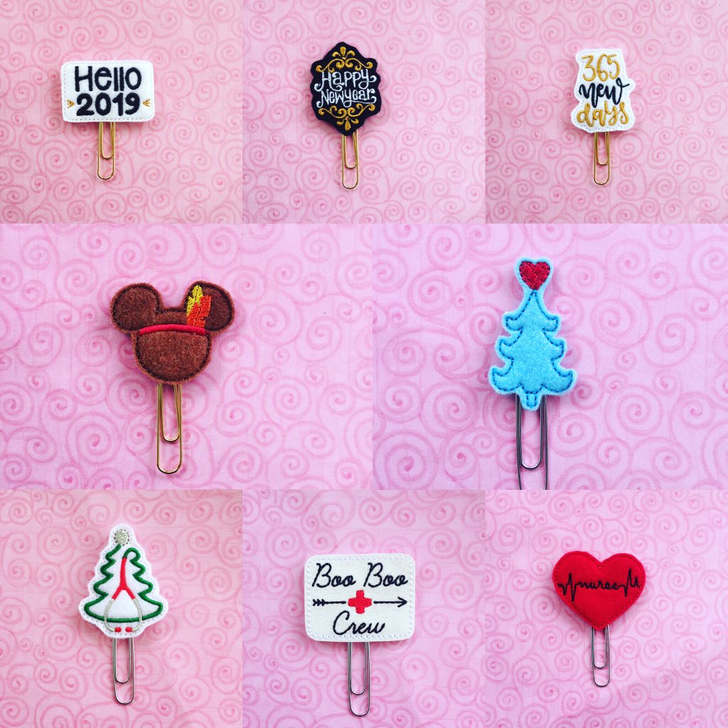 TheCraftyMail's tweet photo. Happy Saturday! There's some new designs in the shop! #saturday #saturyay #saturdaysareforshopping #plan #planner #plannerclips #plannercommunity #plannersupplies #felties #nurse #medical #happynewyear #2019 #booboocrew #nordic #etsy #etsyshop #etsyseller https://t.co/gtz2DFcGYg