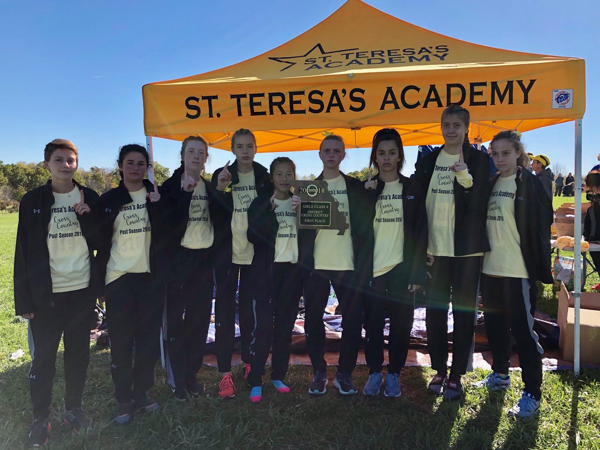 STARS_XC's tweet photo. Exciting team victory today at Districts! Way to go Maddie (22), Merideth (20), Sydney (17), Delaney (8) &amp; Addie (3) for all-district performances! Next stop: Sectionals!! https://t.co/gqzj16Xl2U