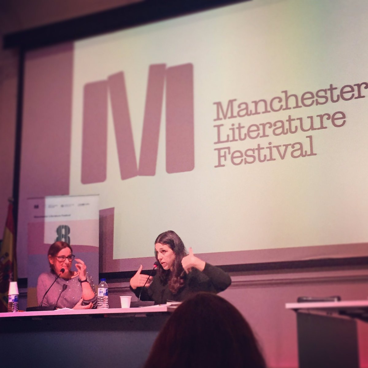 Ariana Harwicz is a delight. So nice to hear someone speaking so passionately and urgently about her work, and Dr Mariana Casale’s translating and discussion is so warm and articulate. Thank you both! #MLF18 #literature #manchester #thecrunch #lovebooks #latinamericanlit