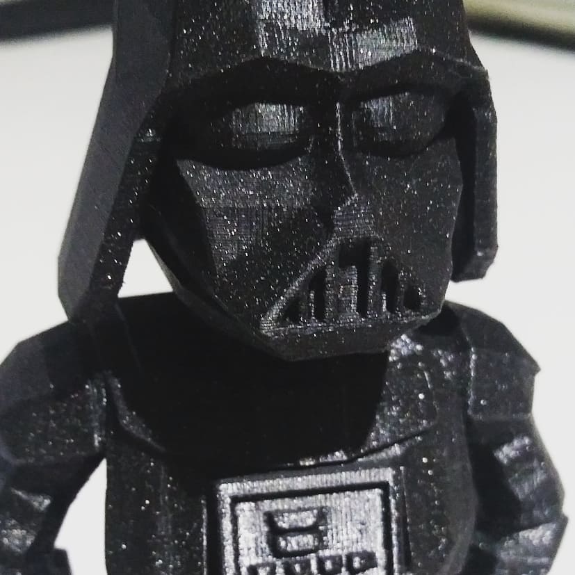 de3dprintman's tweet photo. @prusament really does print well on other printers. This Darth Vader was printed on the #YAN3dprinter by #FurlingTechnology in 0,1mm layers, 20%infill and a print temprature of 215 Celsius. I think it looks really good! #Prusament #PrusaResearch #3Dprinting https://t.co/tSmdvxmRgB