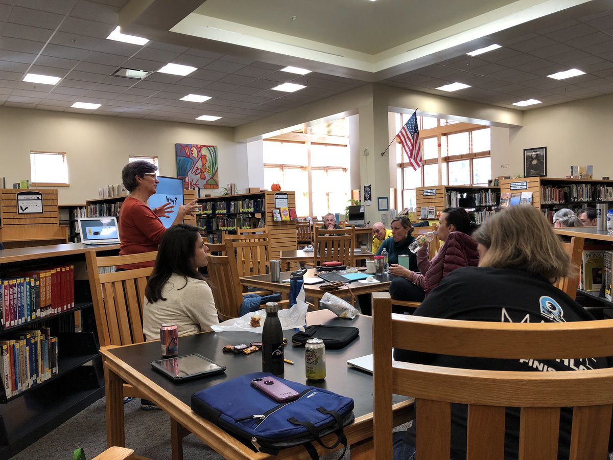 marsenault's tweet photo. Last day of our Summer/Fall course. This is my favorite day of the year. The presentations were amazing! So much student choice and creativity in each project! I wish I had a dollar for each @ajjuliani reference. Wouldn’t need a Mega Millions lottery ticket. #hmslearns #ysdchat https://t.co/qRSNea5tcN