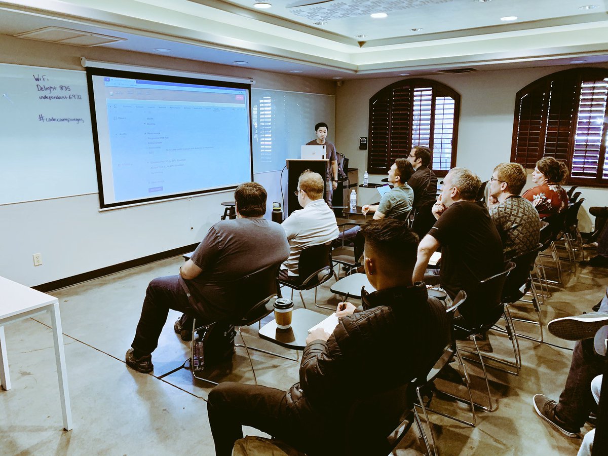 codecampvegas's tweet image. Speeding Up JS Apps with @chrisoncode! #codecampvegas