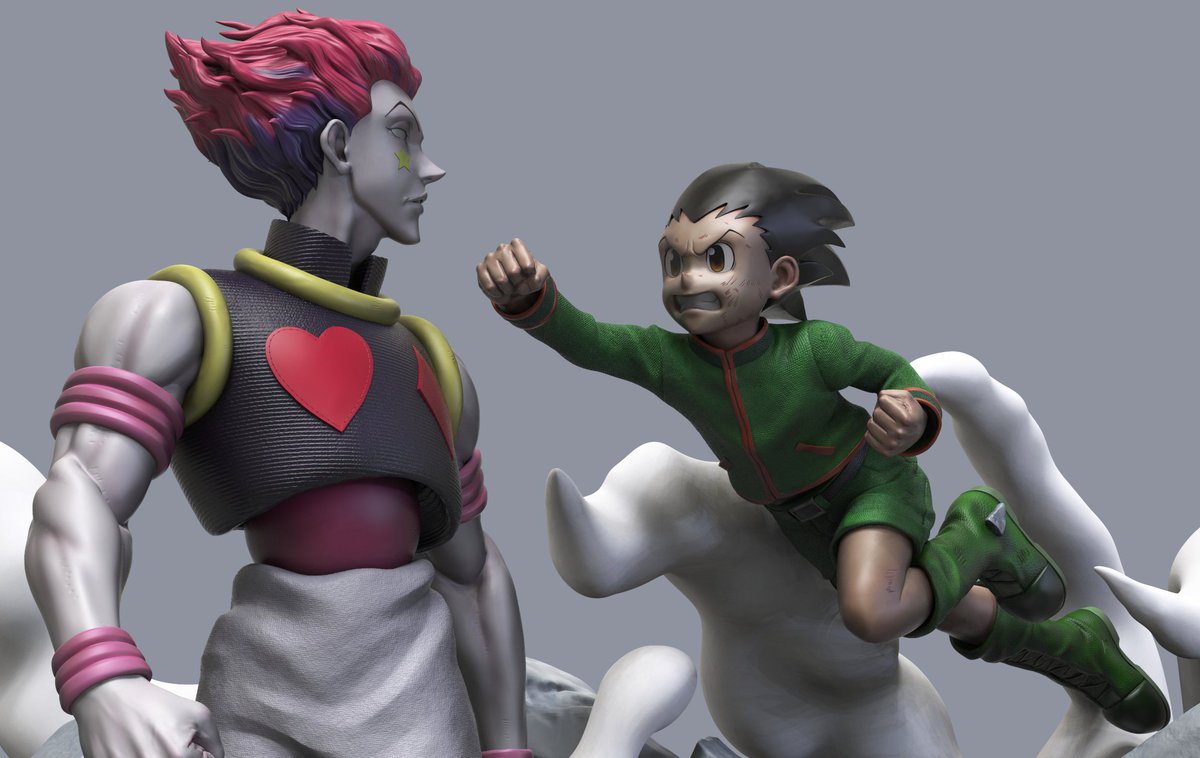 Carlos3DFigures's tweet photo. Hunter x Hunter Gon vs Hisoka Diorama - Commissioned Work 1/6 ハンター×ハンター ゴン= フリークス ヒソカ モロウ #zbrush #hxh https://t.co/OSNs3AWMQh