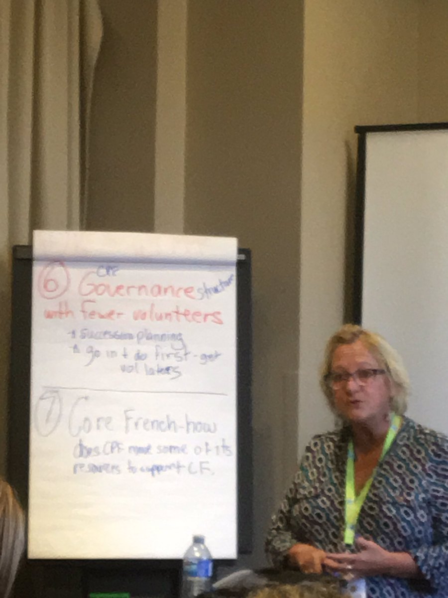 dtij's tweet photo. #CPFNetwork2018 hot topics session with @GailLeckie from Cpf PEI and Tony Orlando @CPFNovaScotia asks a great question: how can we better support Core French? https://t.co/f4OQqbDeyP