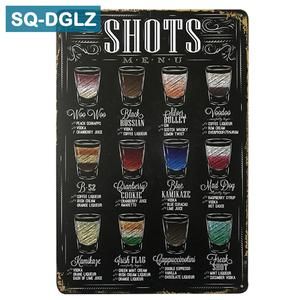 Vintage cocktail menu metal signs. Recipes to our favorite drinks. Come on in! Browse thru our collection. Y'all have a great day! Shop now...  #metalsigns #cocktails #vintage #homedecor #fun     buff.ly/2CWhXv8