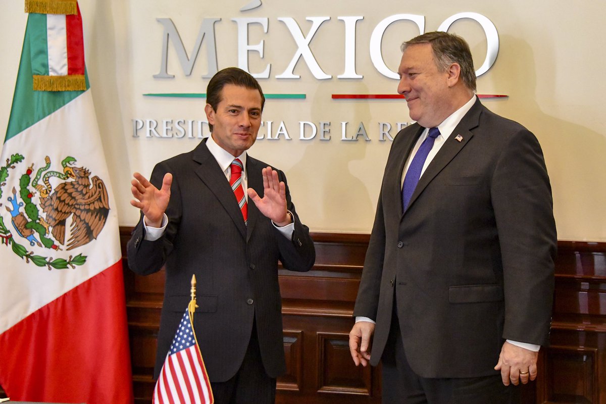 Secretary Pompeo's Meeting with Mexican President Enrique Peña Nieto