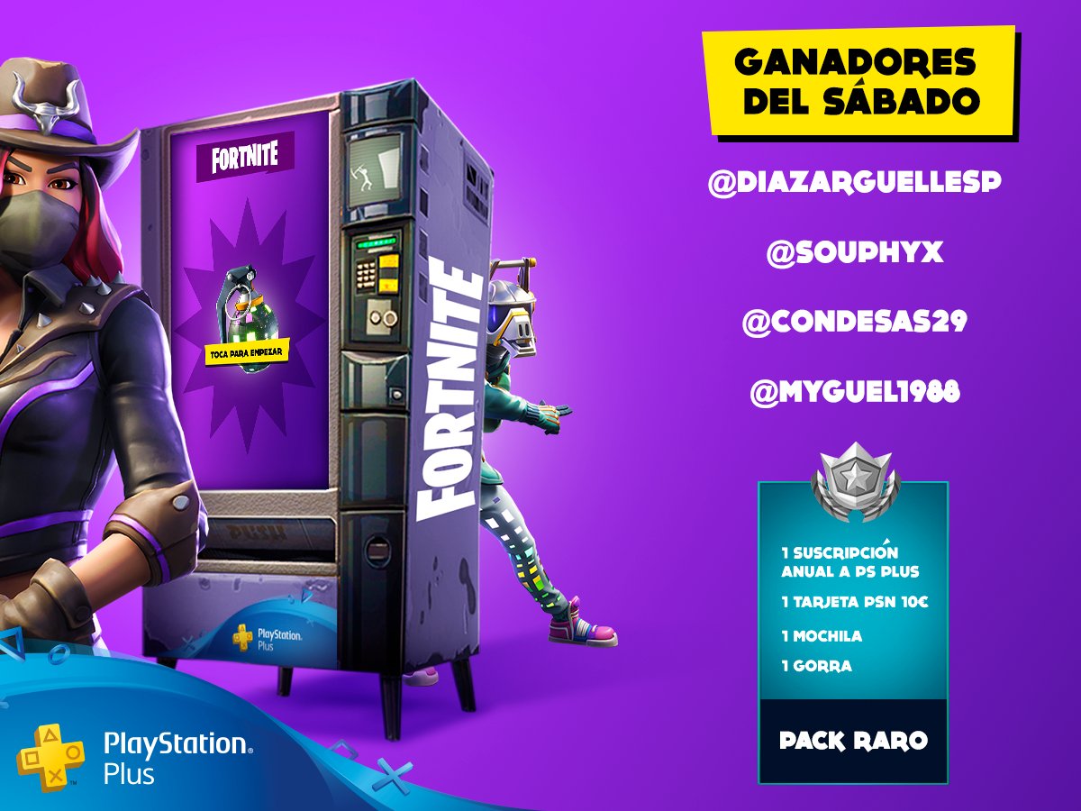 PSPlusES's tweet photo. 🎉Tenemos a los #Plusers ganadores del sábado de nuestra Dancing Machine #FortnitePSPlus 🎉¡Enhorabuena @DiazarguellesP, @Souphyx, @condesas29 y @Myguel1988! 🕺💃⚡️Vaya Victoria Magistral en #PlayStationMadridGamesWeek 😎 ¿Podéis escribirnos por MD? ¡Gracias! https://t.co/08k2HOXqmE