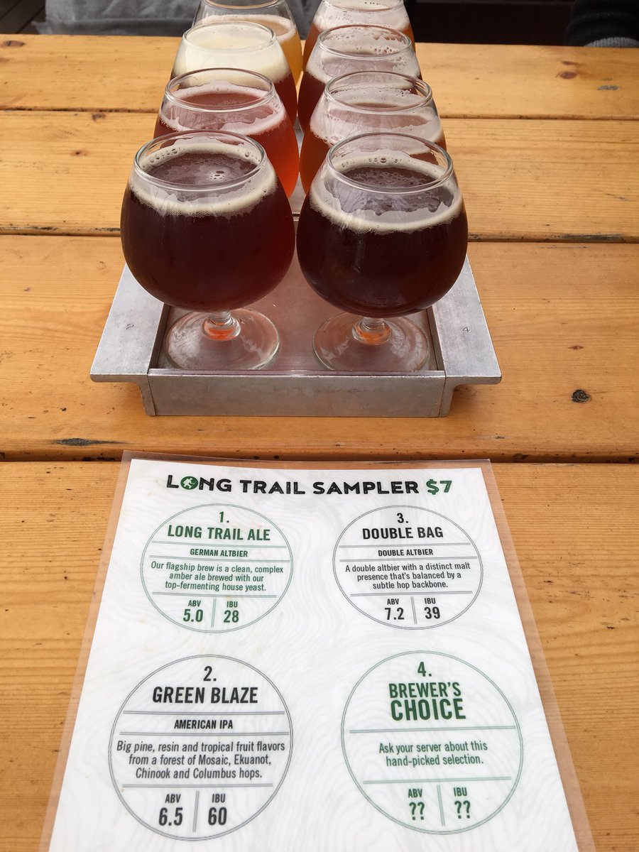 Great sampling today @LongTrailBeer #BestOfVT 🍺