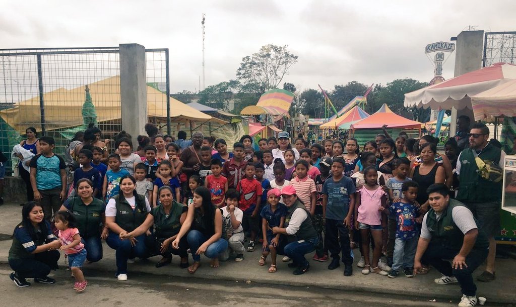 BANANITOAMIGO's tweet photo. #MIES #FUSBAAM
Gracias a la gestión de la gobernadora de la provincia @RosaLuzLM nuestros niños, niñas y adolescente disfrutan de manera gratuita maquinas del Play Land Park.
Juntos por un Ecuador libre del trabajo infantil y mendicidad. https://t.co/P613rbtcCH