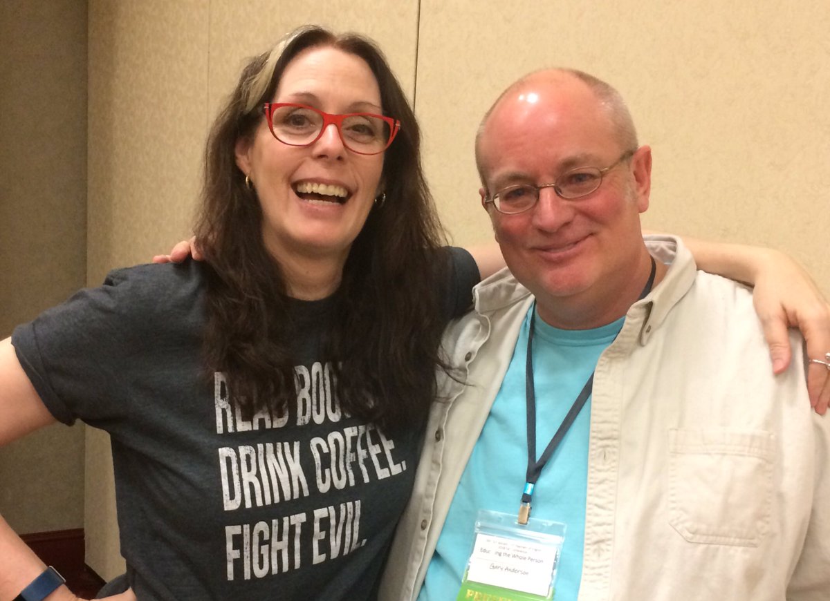 AndersonGL's tweet photo. I'm not sure what else is going to happen today, but I had the privilege of introducing Laurie @HalseAnderson at the #IATE18 luncheon, so I'm good. https://t.co/gLmmH8vRh8
