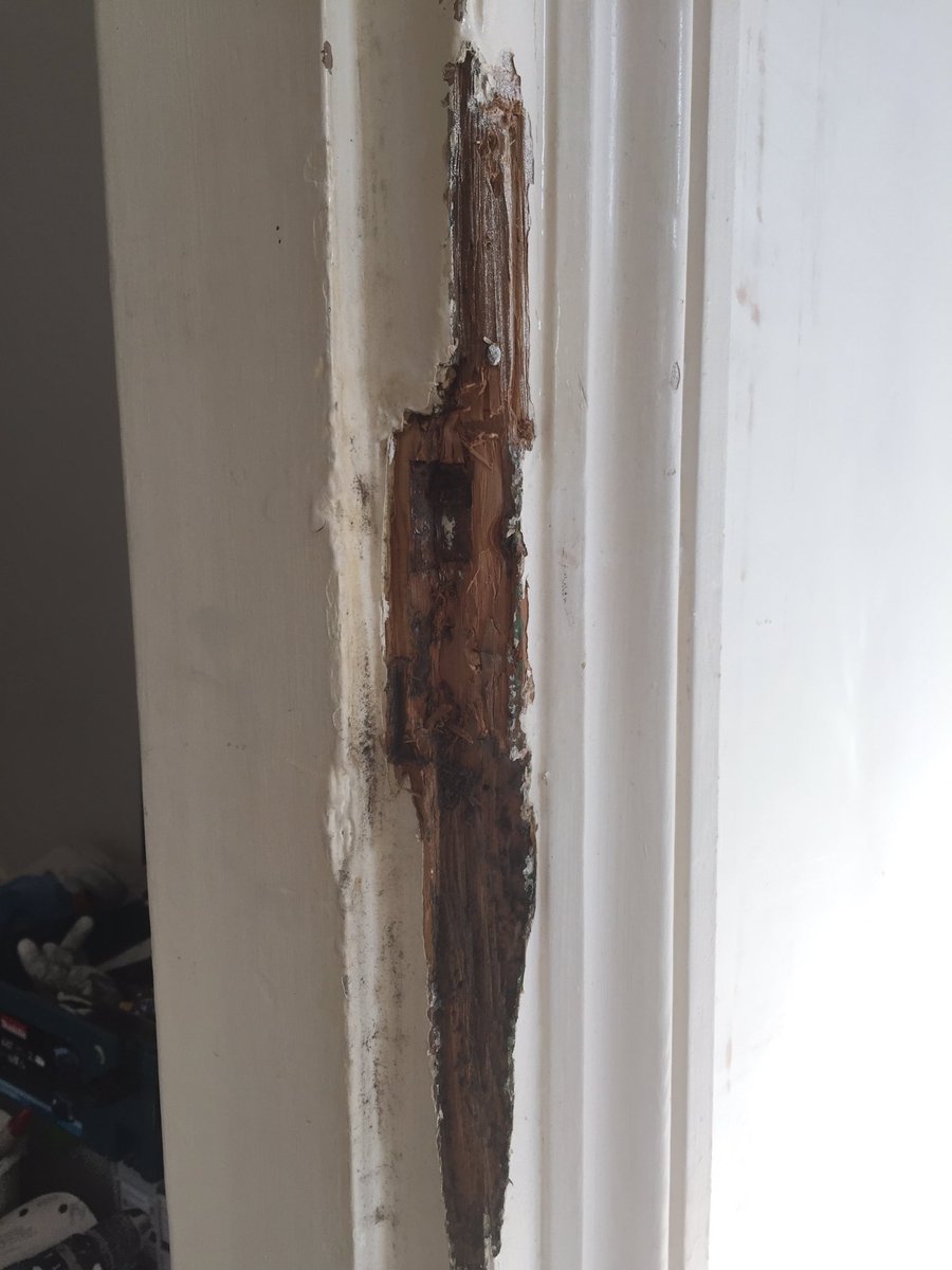 CSDecorating's tweet photo. “All ready for paint” chirps the builder. #lashup #painterslife #painterwillfixit #painterandecorator when it’s also not ok to use 8kg of filler on new plaster. Here’s 3 photos out the many I have! https://t.co/UGkia8GIwz