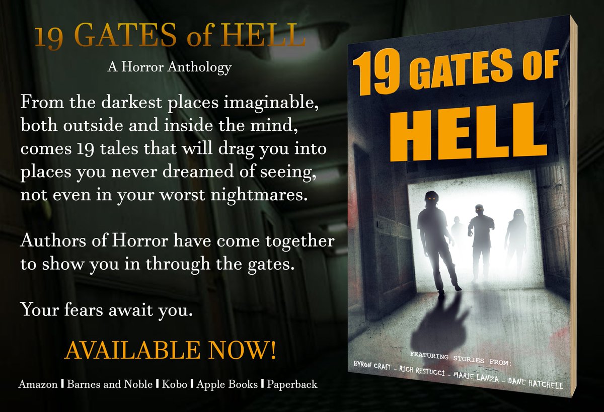 Marie_Lanza's tweet photo. #19GatesofHell https://t.co/8KJkRyGiQl

#Books #Read #Horror #HorrorNews #HorrorFans  #Halloween  @TitanF_Author @AuthorJAFloyd @ByronCraft4 @Horror_Novellas @MattDamonAuthor @HarperinDC @CMWordslinger @DaneHatchell @HumboldtLycan @minxy4683 @TheJasonOffutt @seandeville666 https://t.co/fS99CD23S2