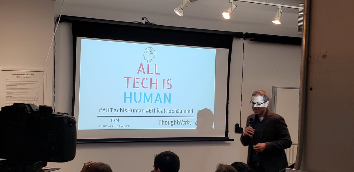 itscomplicated's tweet image. What a fantastic experience today at #EthicalTechSummit! Loved the panels and people. I had sever thought-provoking and inspiring conversations with interesting people. Congrats to @AllTechIsHuman and @thoughtworks on the great turnout! 🙌