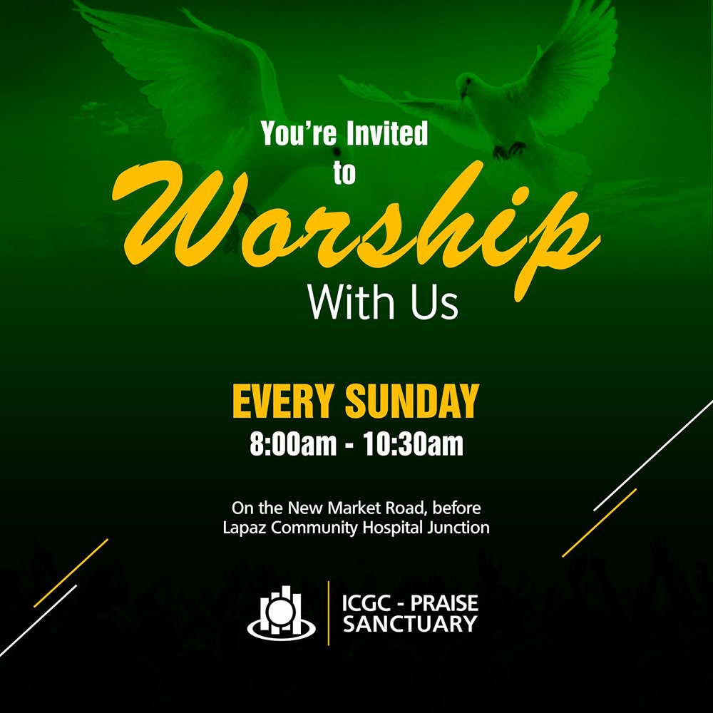 ICGC_PS's tweet image. Join us tomorrow morning at 8:00 am as we worship in God's awesome presence. #ICGCPS #PastorDavidKwansah #YearOfPower